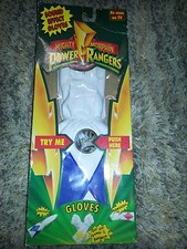 POWER RANGERS Bandai Toy 1994 SOUND EFFECT GLOVES Blue HALLOWEEN OUTFIT COSTUME