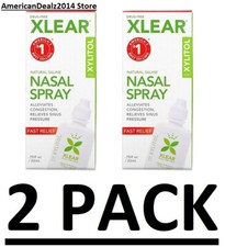 2 PACK - Xlear Nasal Spray, Natural Saline Nasal Spray with Xylitol 0.75 Oz Each