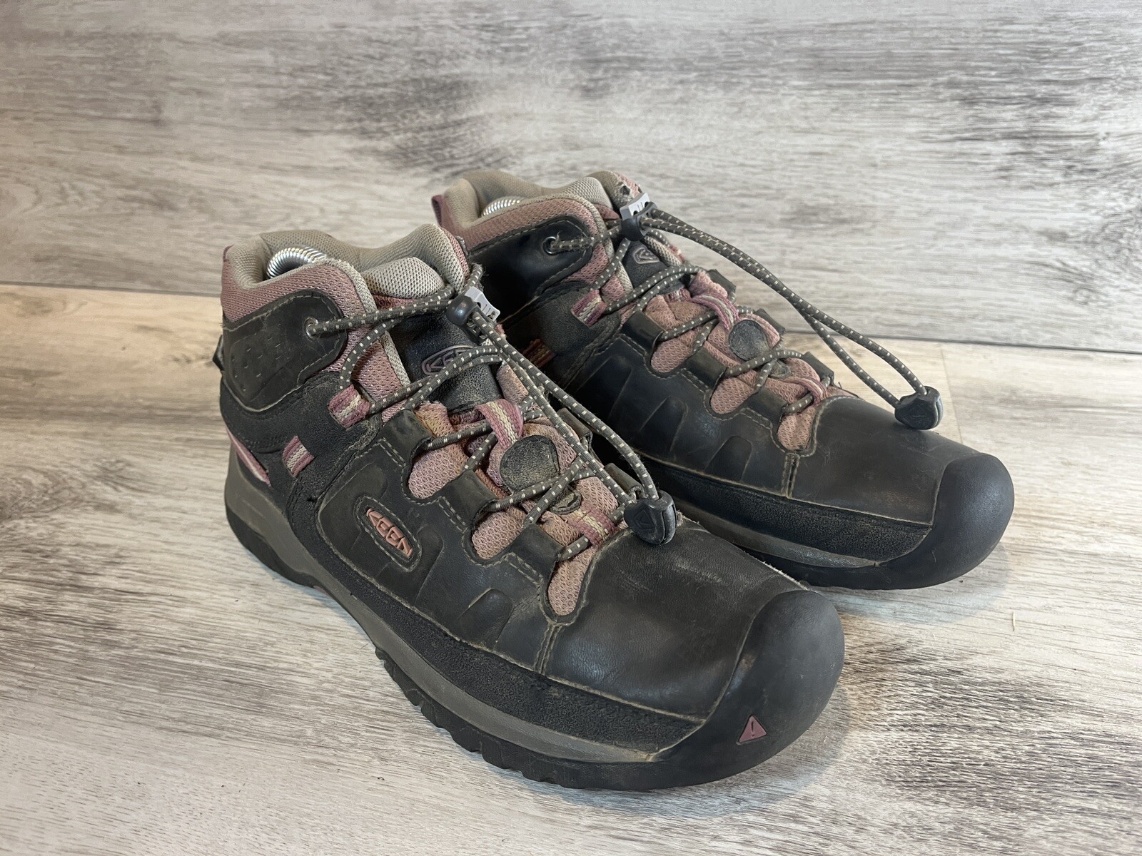 Stivali da trekking impermeabili in pelle KEEN da donna taglia 6 38 1020131 marrone rosa