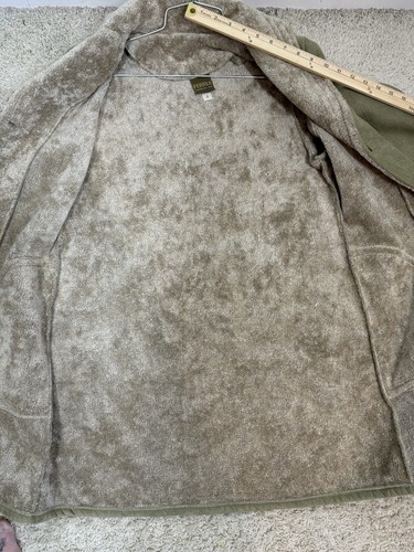 Maralyce Ferree Maine Faux Suede Jacket Shawl Collar Lined Button Up Coat Size S - Picture 10 of 11