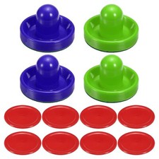 96mm Air Hockey Pushers and Air Hockey Pucks Handles Paddles Replacement Acce...