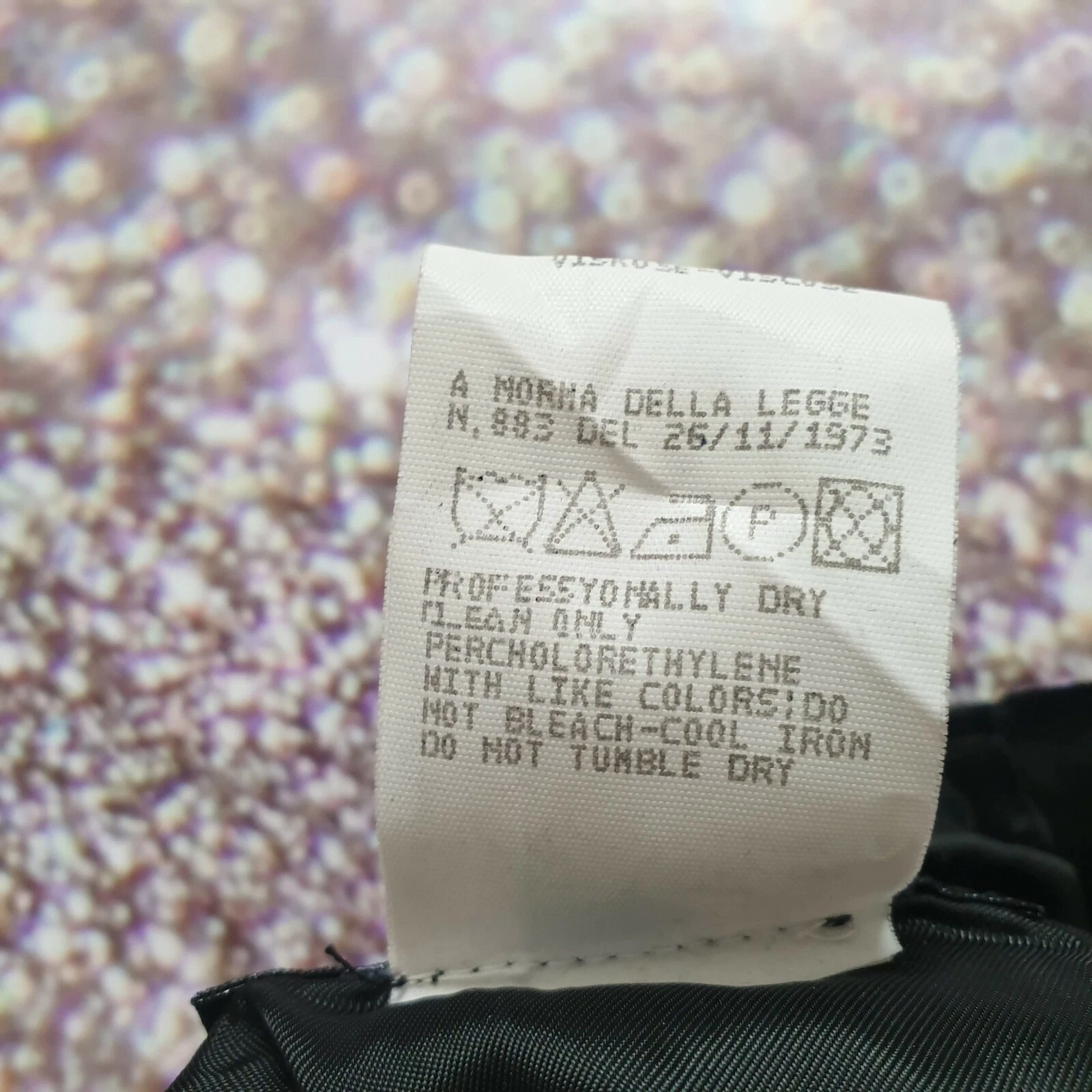 Abito vintage originale Versace nero corto ""capelli pony"" stile shift 42 UK taglia 10 M