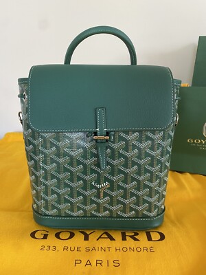 green goyard backpack