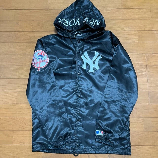 Veste à capuche satinée Supreme New York Yankees SS15 Majestic NY taille L D'OCCASION