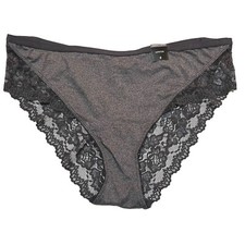 NWT TORRID Hipster Pantie Sz 0X-3X Gray Jersey Lace