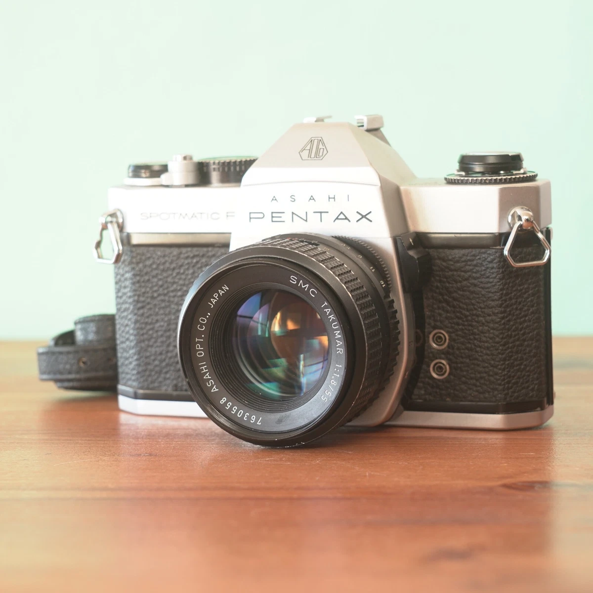 PENTAX SPOTMATIC SP F FILM CAMERA SMC TAKUMAR 55mm F1.8 LENS SET