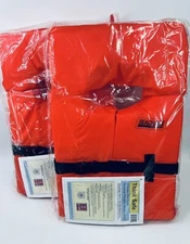 Lot of 2 Think Safe Near Shore Personal Floatation Device Type II PFD Adult New