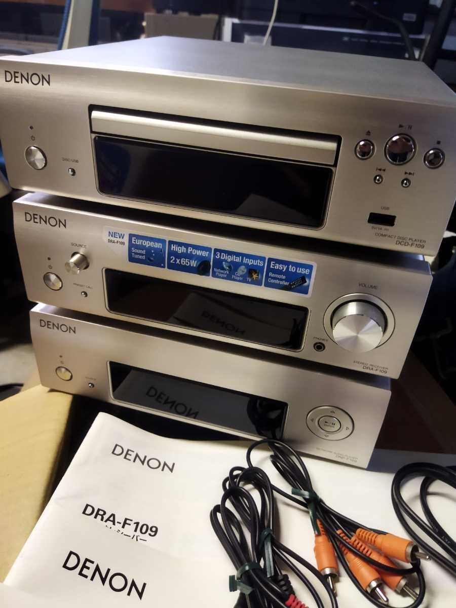 DENON DRA-F109 DCD-F109 ステレオレシーバー　セット Yahoo!オークション -「dra f109」の落札相場・落札価格