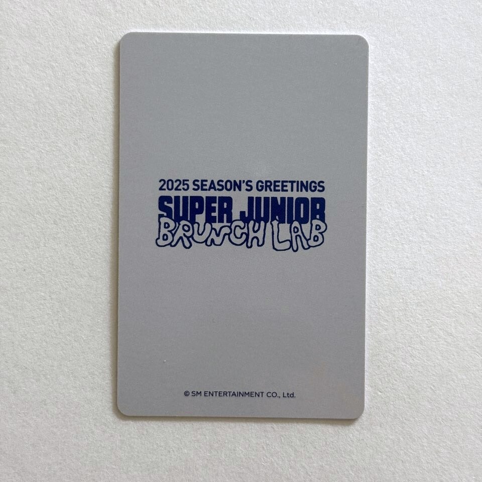 Super Junior SUJU 2025 Season's Greetings Official Photocard