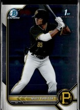 2022 Bowman #BCP-91 Matt Fraizer Chrome Prospects Pittsburgh Pirates 1st