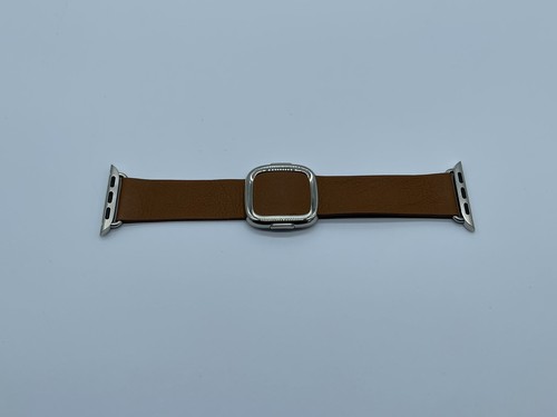 Oryginalny Apple Watch Nowoczesny pasek z klamrą Pasek Skóra - Siodełko brązowe - 41mm 40mm - Zdjęcie 3 z 10