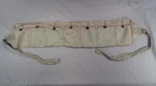 Vintage Cloth Ammo Bandolier 7 Pockets Light Blue/Gray