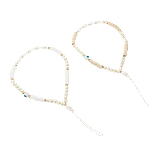 2 Pcs Handy Kette Perlen Telefongurt Handschlaufe Zum Aufhängen Des Telefons - 第 5/12 張圖片