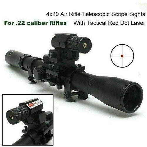 Tactical Red Laser Beam Dot Sight Scope For Gun Picatinny Rail Pistol w/ Battery - Picture 2 of 16