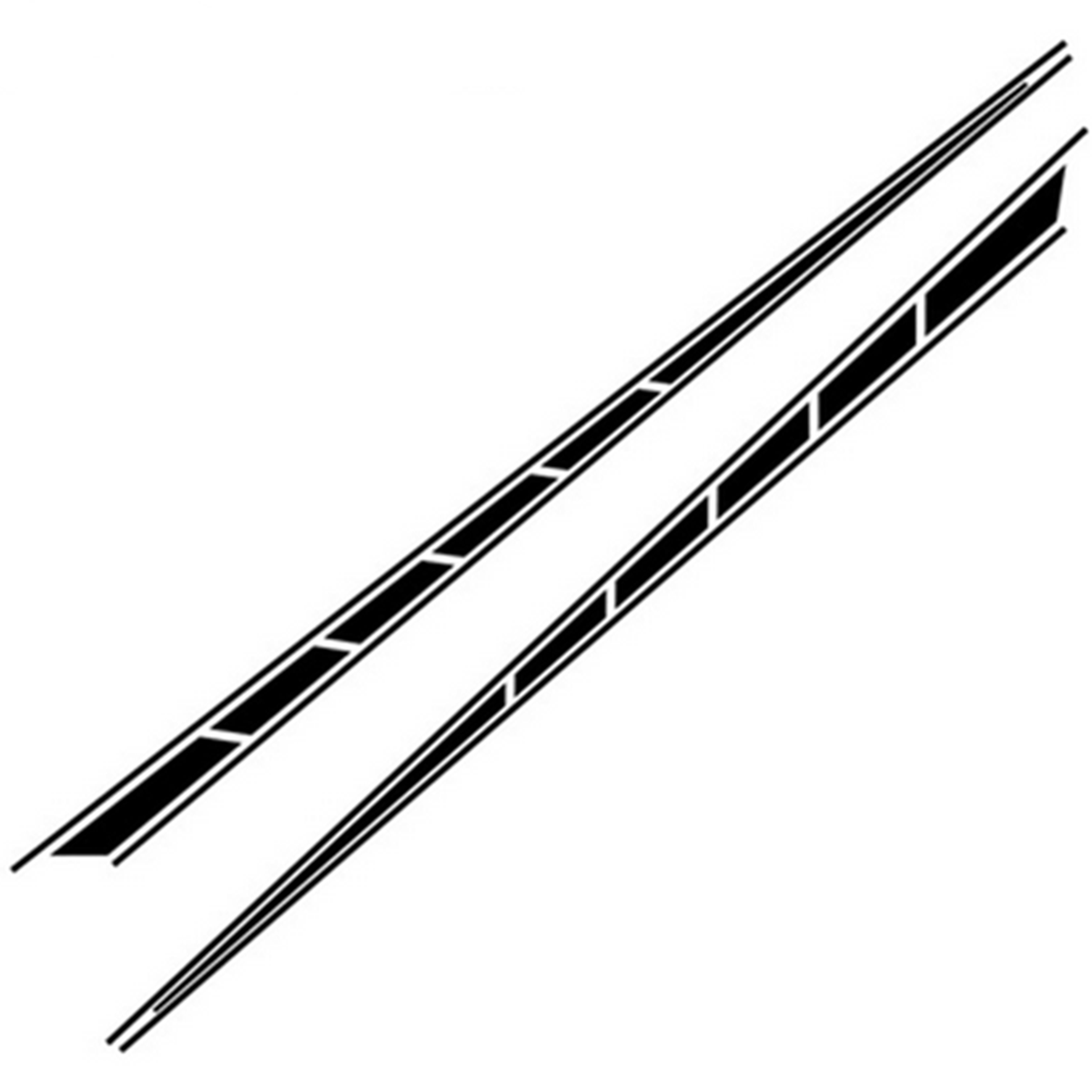 Car Side Skirt Sticker Long Strip Racing Vinyl Decal Body Exterior