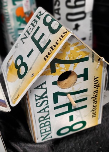 Nebraska NE Meadow Lark License Plate Bird House ~FastFreeShip~ - Picture 5 of 14