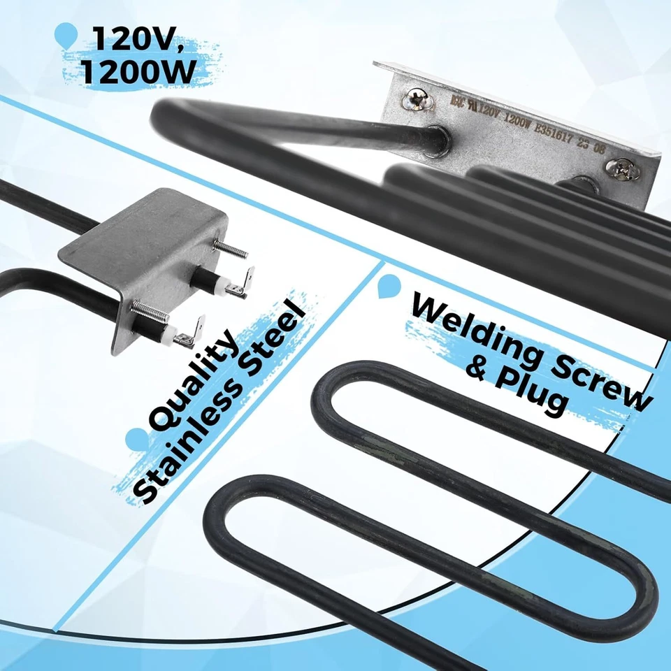 Kit de elemento calefactor para fumador de 1200 vatios de repuesto para Masterbuilt 40" digital Foto 2 de 4