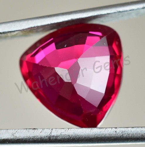 Natural Red Painite 9.15 Ct Trillion Stunning AGL Certified Loose Gemstone - Picture 7 of 7