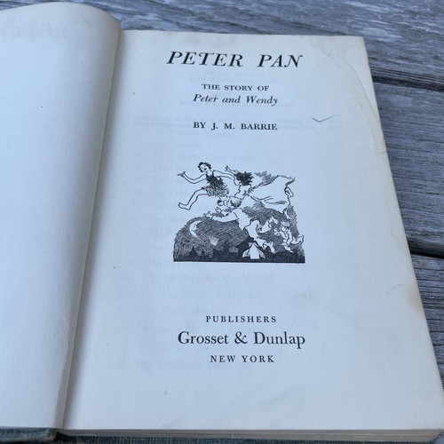 Peter Pan The Story of Peter and Wendy Antique Book 1911 J.M. Barrie Grosset - Picture 7 of 13
