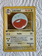 Pokemon Karte "Lektrobal" 2/64 | Rare Holo Dschungel 1. Edition | DE