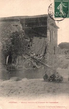 POSTCARD - PEZENAS - HERAULT 34 - HOUSE DEMOLISHED AT THE TIME OF THE FLOOD