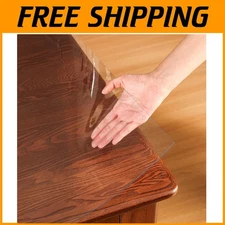 Waterproof Transparent Table Protector 36x72" Non-Slip