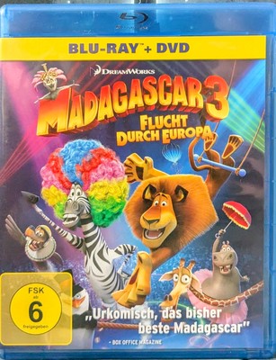 Madagascar 3 - Flucht durch Europa [Blu-ray] von Dar... | DVD | Zustand sehr gut