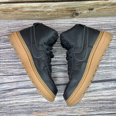Size 11 USED Nike Air Force 1 High Gore-Tex Sneaker Boot Black Gum