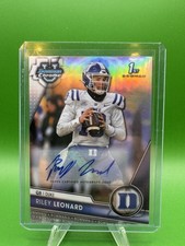 2023 Bowman Chrome U 1st Riley Leonard Auto Refractor /499 Colts Notre Dame Duke