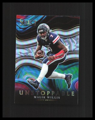 2022 Malik Willis Rookie Card Select Draft Pick Unstoppable Silver #US-MW Titans