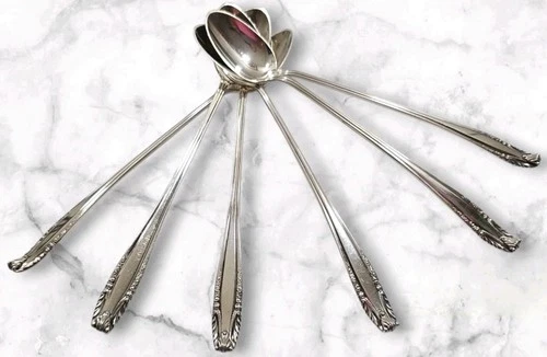 Stradivari by Wallace 7-1/2" 173 Grams Sterling Silver Iced Tea Spoons (6)