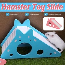 Hamster Toy House with Slide Small Pet Habitat Nest Non Toxic for Hamsters Play
