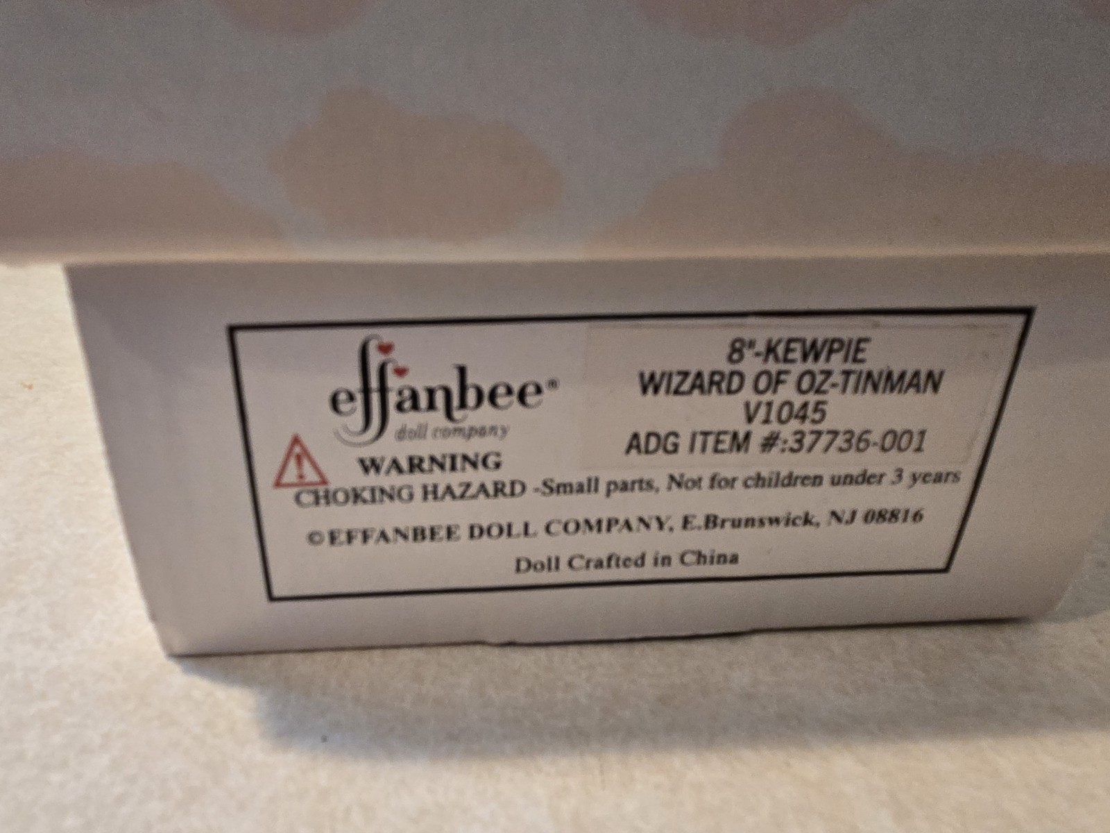 2001-2002 Effanbee Kewpie Wizard of Oz  three 8” Dolls  New In Boxes & COA's