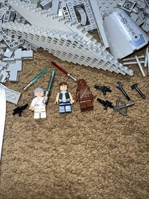 Lego 7965 Star Wars Millenium Falcon 3 Minifigure Luke Han Chewbacca Miss 32 Pcs