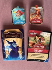Lorcana Pin Anstecker Sammlung Konvolut Mickey Maleficent Lorcana