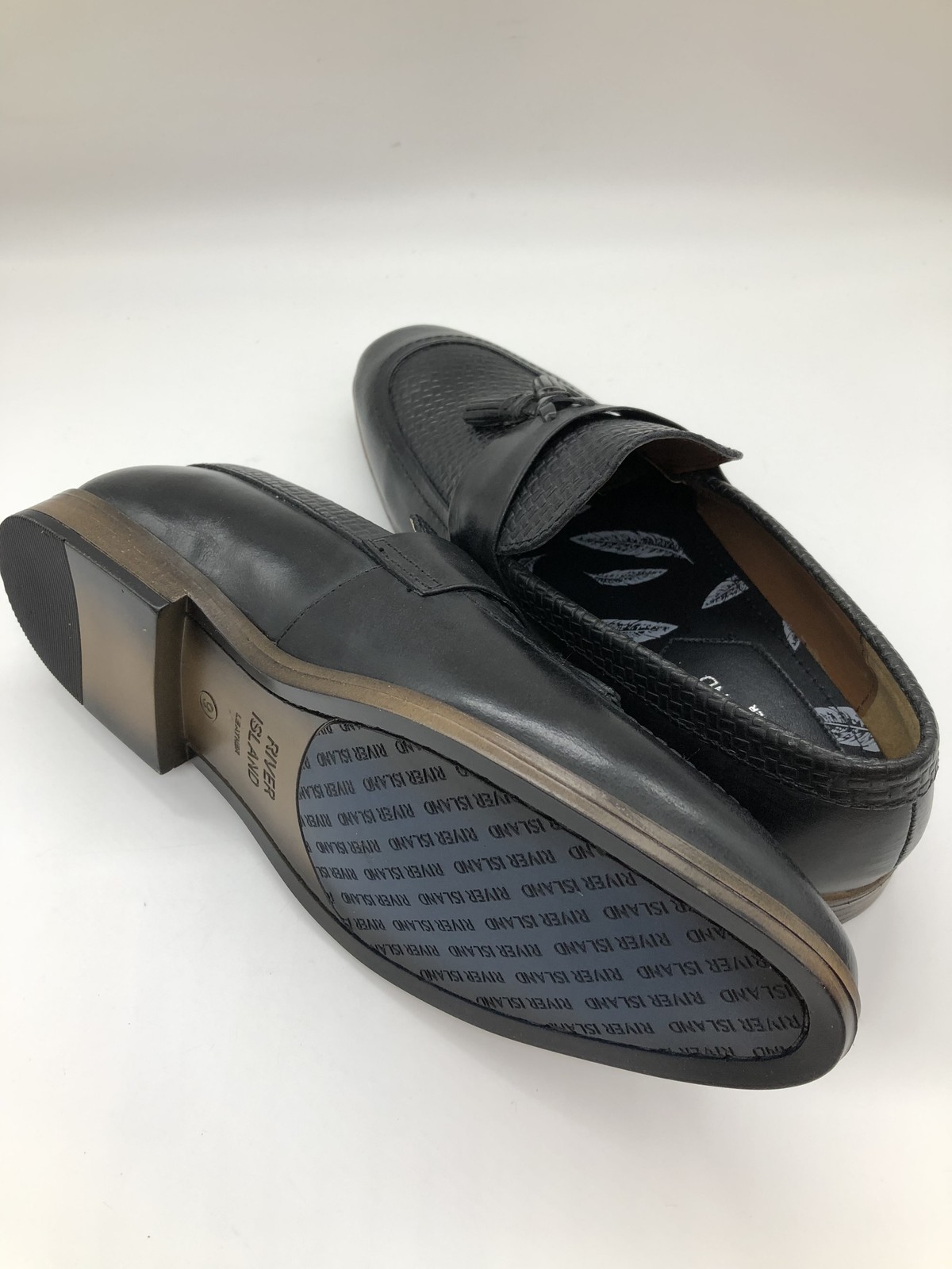 River Island Men's Loafers N/A Genuine Leather Black 43 image 5