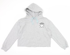 Womens UK Size L sugar dust Grey Pullover Hoodie