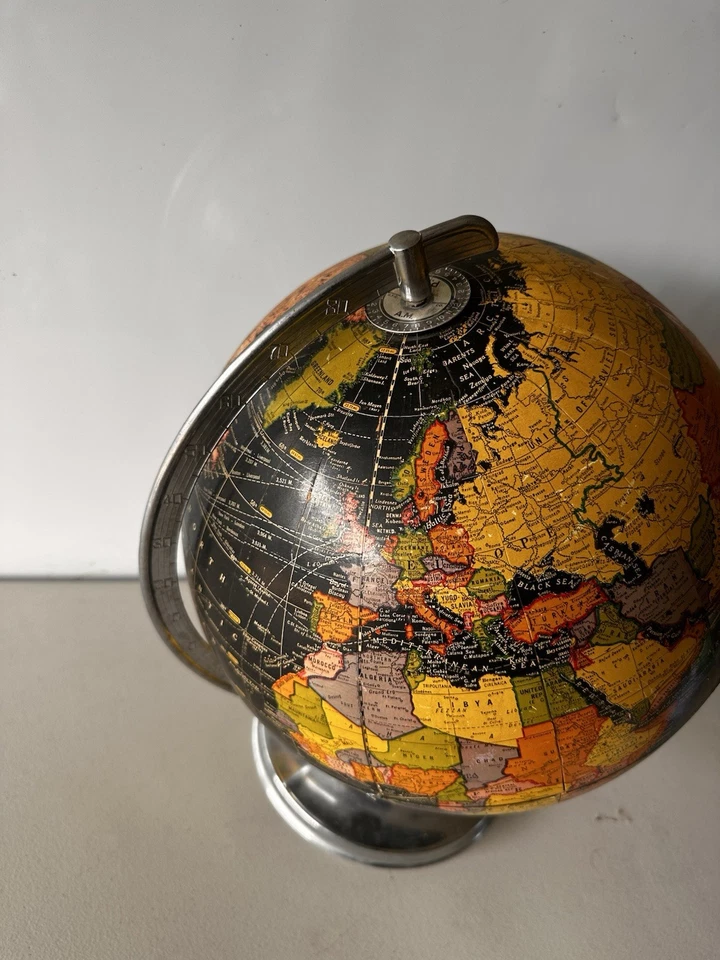 Black Oceans Cram’s 12" Universal Terrestrial Globe No 3 MCM - Image 2 of 4