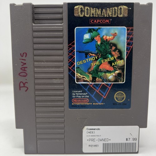 Commando (Nintendo Entertainment System, 1985), Tested Authentic Fast Shipping!