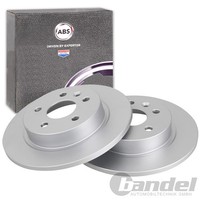 2X A.B.S. Bremsscheiben 268Mm Hinten Passend FüR Chevrolet Aveo Cruze Trax Opel