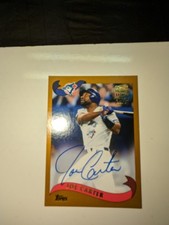 2021 Topps Archives Fan Favorite Joe Carter Autograph/Signed 2002 Topps #FFA-JC 