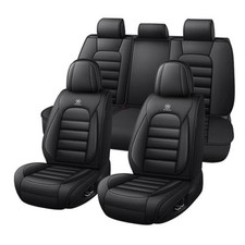 for 2007-2025 Jeep Wrangler Seat Covers 4 Door, Waterproof Nappa Leather Car