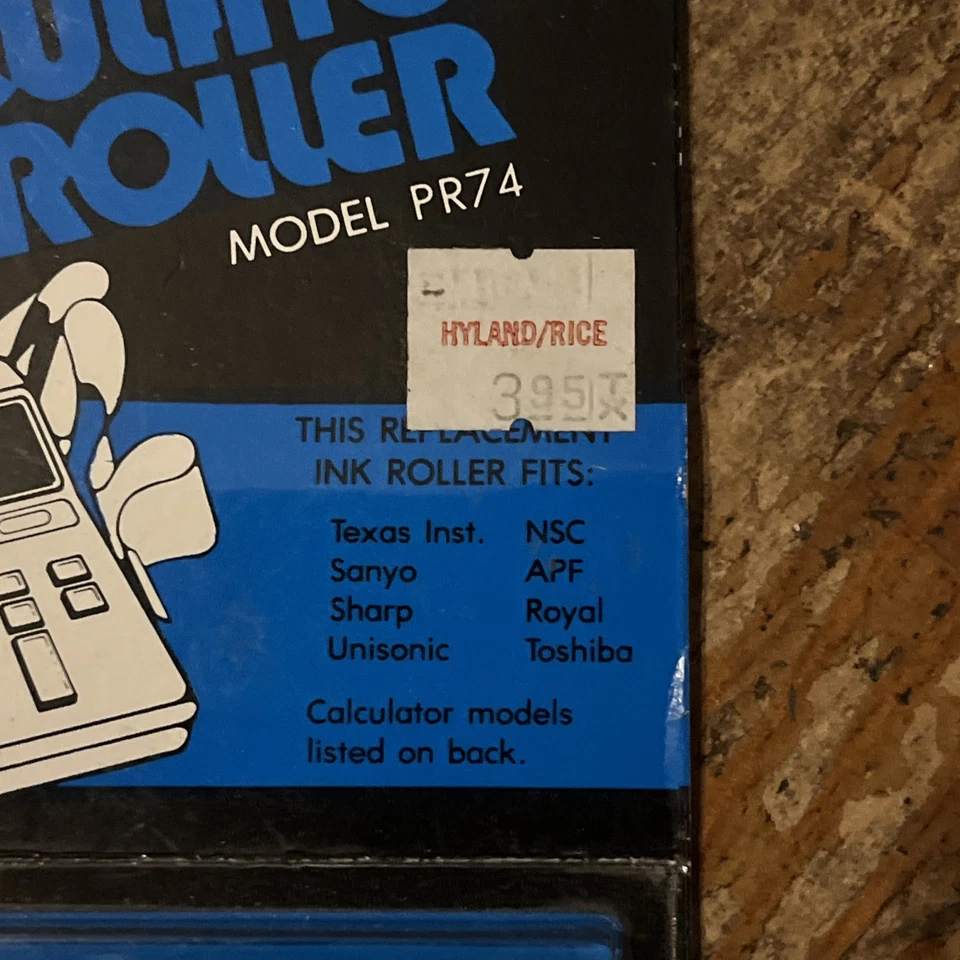 Porelon Calculator Ink Roller Model PR-74New, worn package! NOS rare - Image 4 of 4