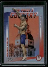 MICHAEL PHELPS 2024 Topps Chrome USA Olympics For Pride & Country #PC-5