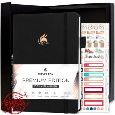 Clever Fox Daily Planner A5 Black