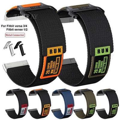 Sports Nylon Armband Für Fitbit Versa 4 3 Sense 2 Sense 1 Ersatz Uhrenarmband DE