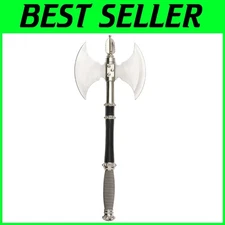 Dual Headed Fantasy Battle Axe, 21-Inch Length