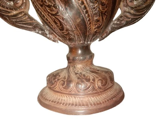 Jarrón Urna Maceta Plantador Hierro Fundido Arquitectónico Salvamento Europeo Dragón Manijas 30" Foto 4 de 4