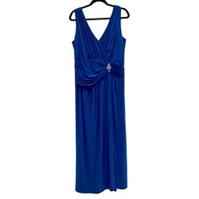 Ignite Cobalt Blue Sleevless Embellished Dress size 16W Formal Wedding Prom