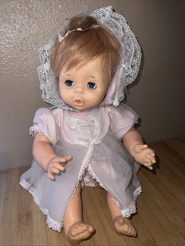 Vintage 1960s Mattel Doll Baby Pattaburp w/ Original Outfit